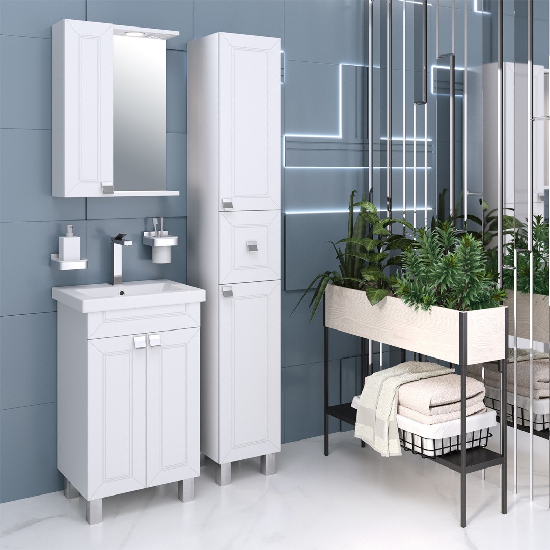 Приобрести шкаф-пенал напольный ostin 30см. правый