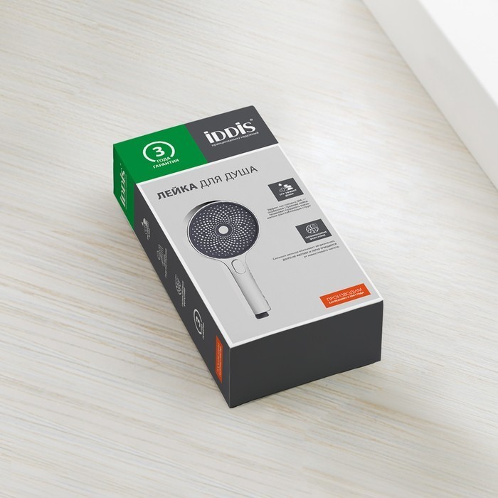 Приобрести iddis душевая лейка spahome 3f 263мм, трехрежимная, хром spa3f0ci18