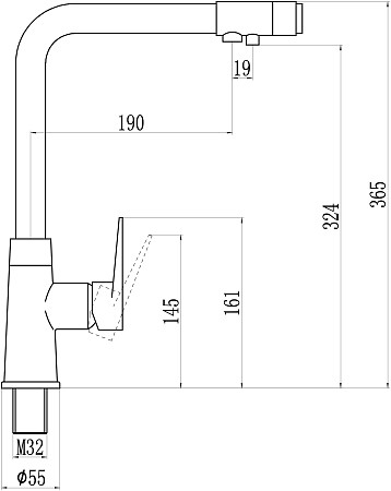 Приобрести savol смеситель для кухни 365мм, бронза s-1804c