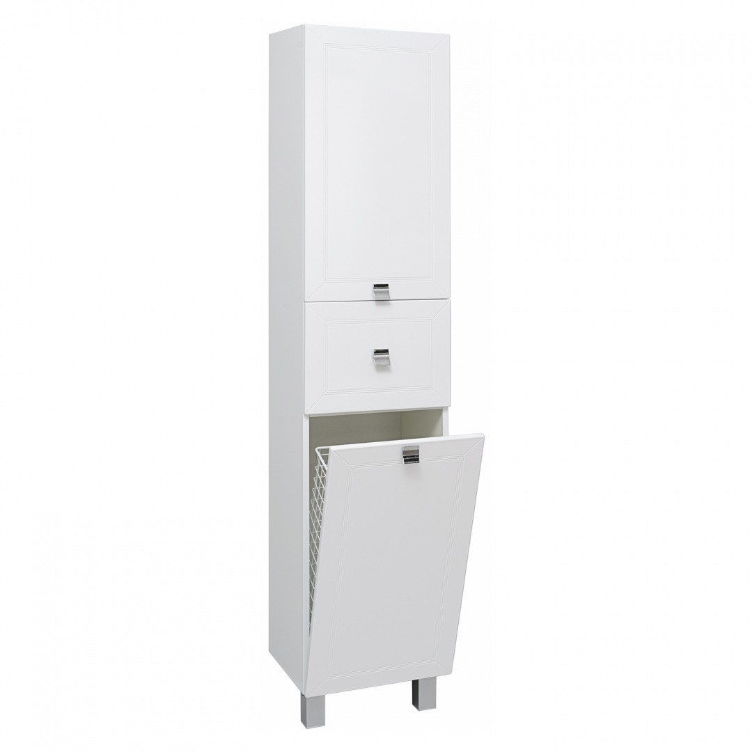 Приобрести шкаф-пенал напольный ostin 40см. с корзиной правый