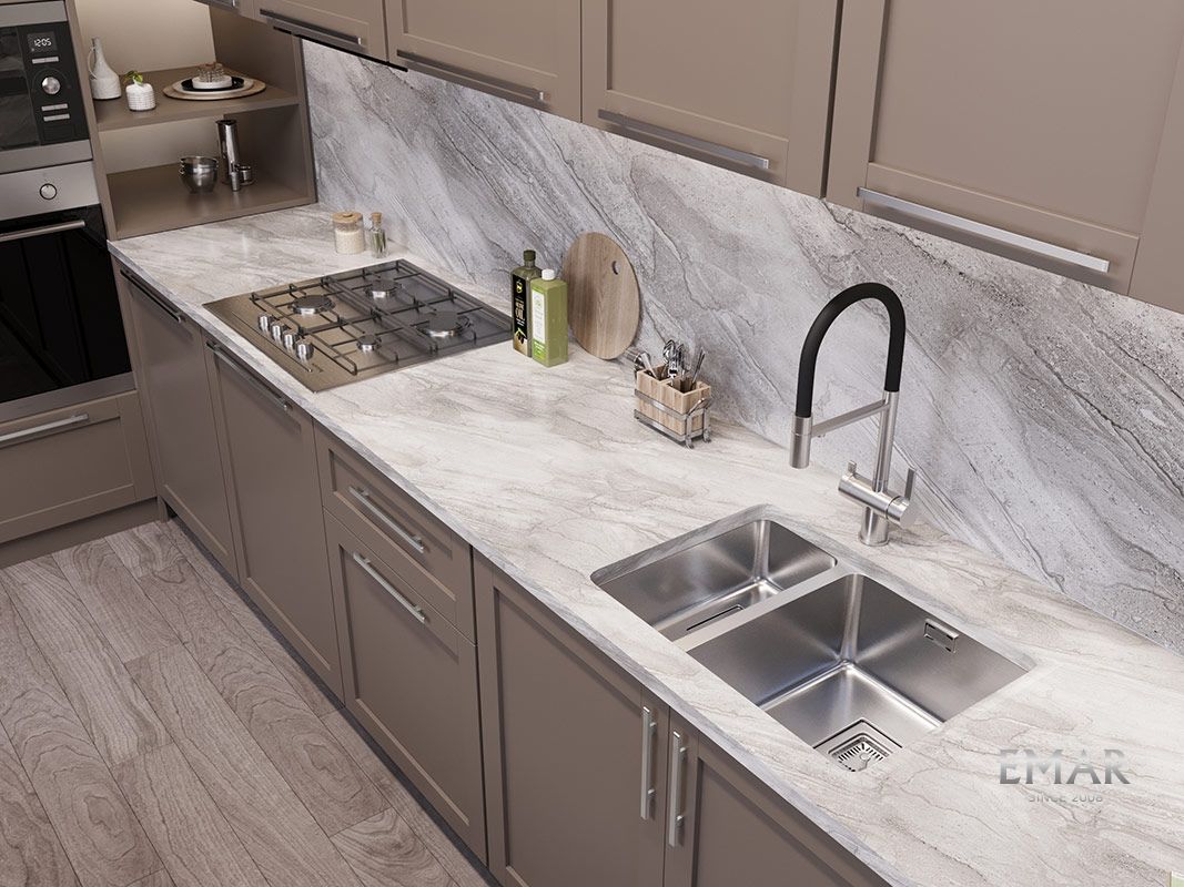 Приобрести oulin кухонная мойка 59х42 см, правостороняя, сатин oulin ol-0369r