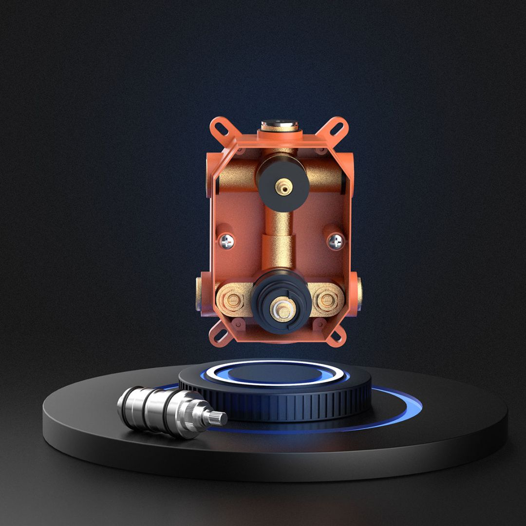 Приобрести vincea встраиваемая душевая система с термостатом, черная матовая vsfw-102tmb