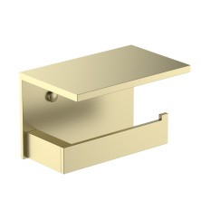 Держатели для туалетной бумаги с полкой для телефона Timo Petruma 15243/17 золото матовое