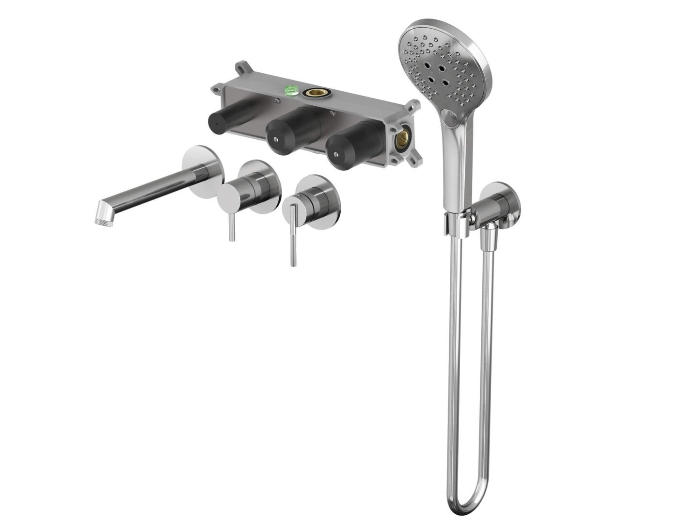 Приобрести hayzburg встраиваемый смеситель для ванны и душа, хром hb-4004-2ch