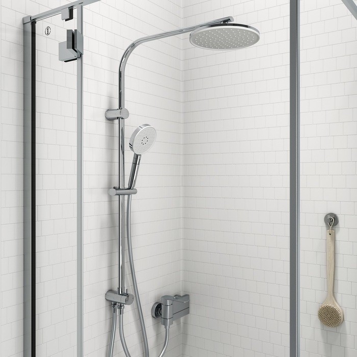 Приобрести iddis душевая система swipe, круглая d-223мм, хром swi3f97i76