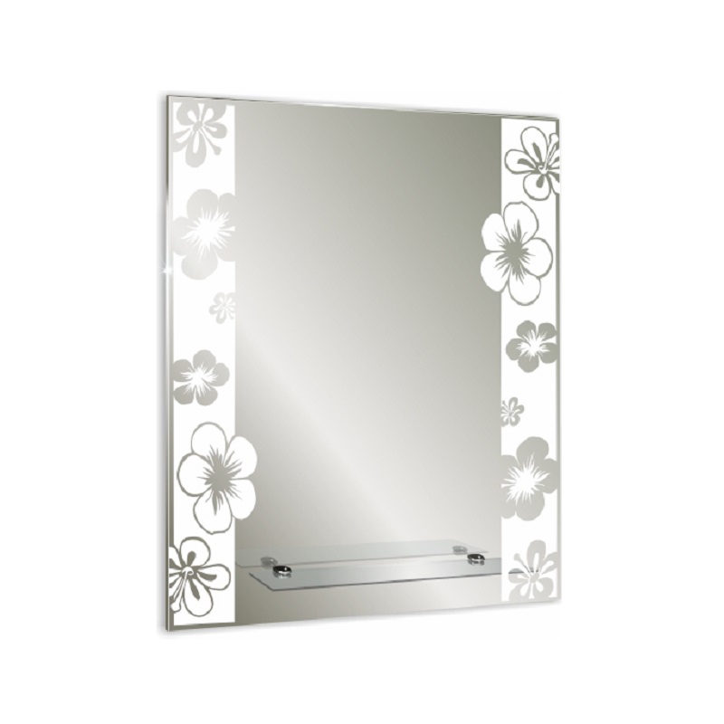 Приобрести loranto зеркало флора 53х68 см, пескоструйный рисунок 500988729