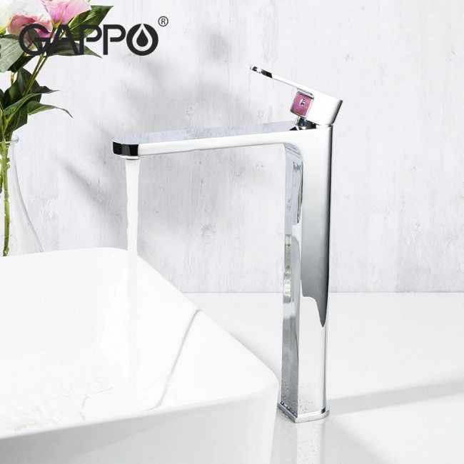 Приобрести gappo смеситель для раковины g1083-2, высокий, хром 18148