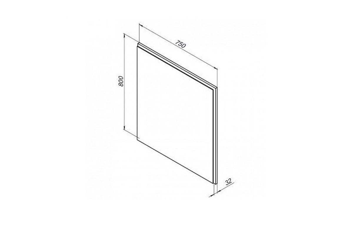 Приобрести aquanet зеркало nova lite 75 см, led подсветка, белое