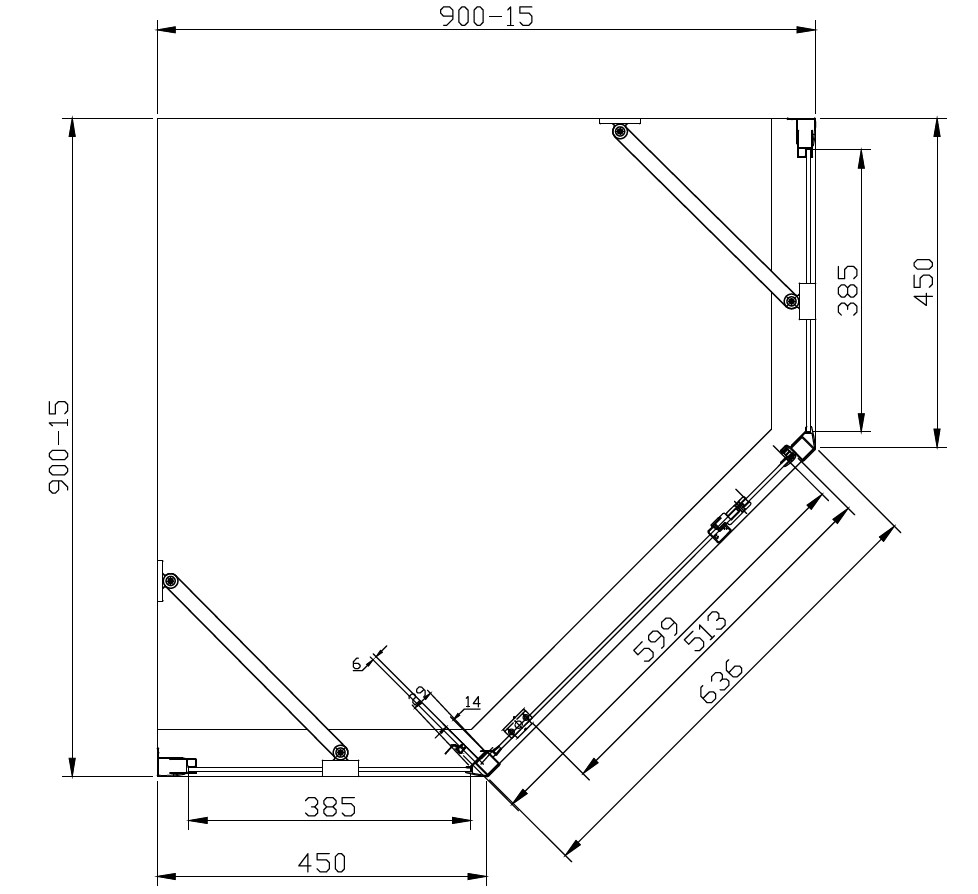 Приобрести душевое ограждение azario dallas 90х90 см, хром, прозрачное стекло az-112p 90*90