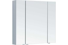 Aquanet Зеркальный шкаф Алвита new 90 см, серый