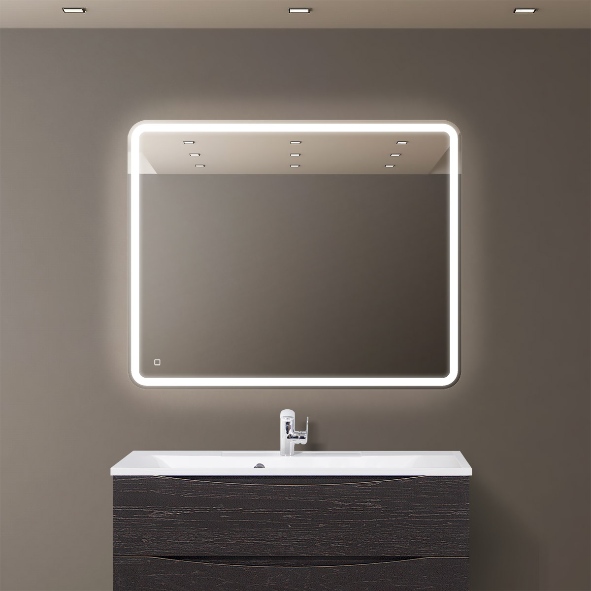 Приобрести belbagno зеркало 100х80 см spc-mar-1000-800-led-tch