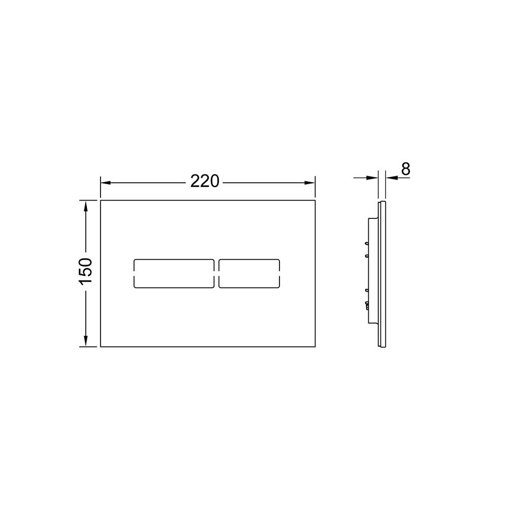 Приобрести tece кнопка смыва lux mini для инсталляции, сенсорная, стекло, белая глянцевая 9240960