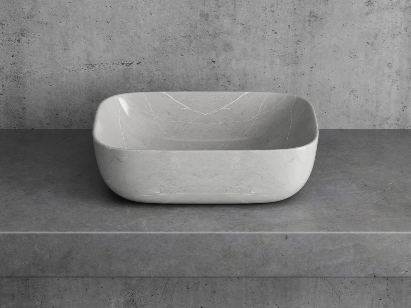 Приобрести hayzburg накладная раковина чаша 45х32 см, серый мрамор, матовая hb-0027-1