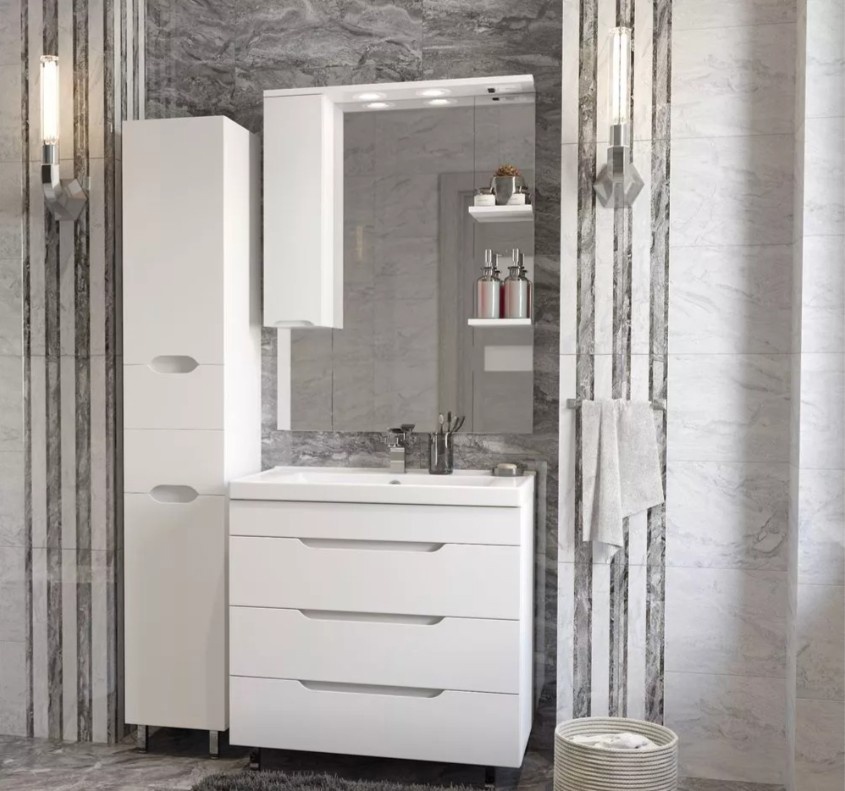 Приобрести mirsant тумба напольная soho quadro 60 см с раковиной deep 60 ут000089876