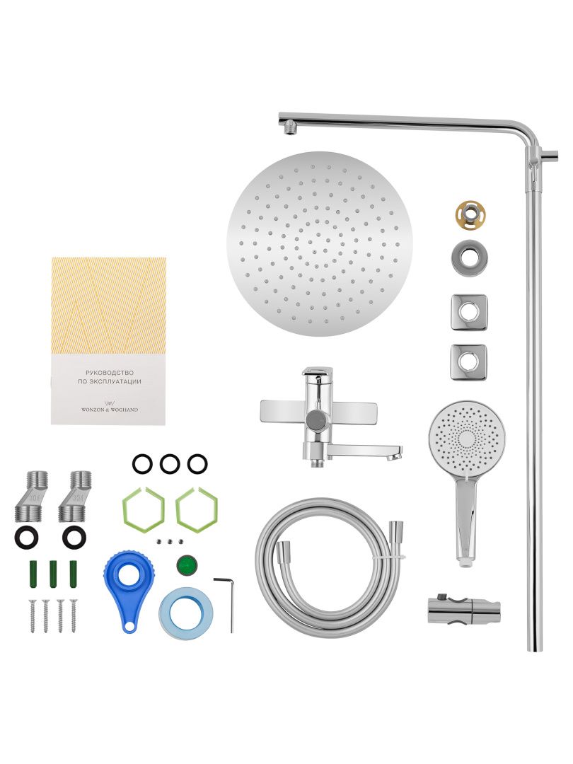 Приобрести душевая система wonzon & woghand frame, хром (ww-88739010-cr)