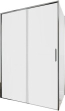 Aquanet Душевое ограждение Pleasure Evo 130x90 AE65-130x90-CT профиль хром, прозрачное стекло