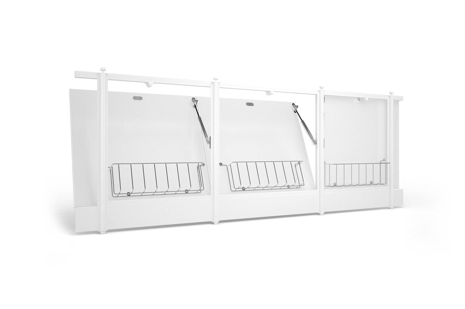 Приобрести экран для ванны метакам 1690х540х580 с откидными дверцами, белый эоs_008835