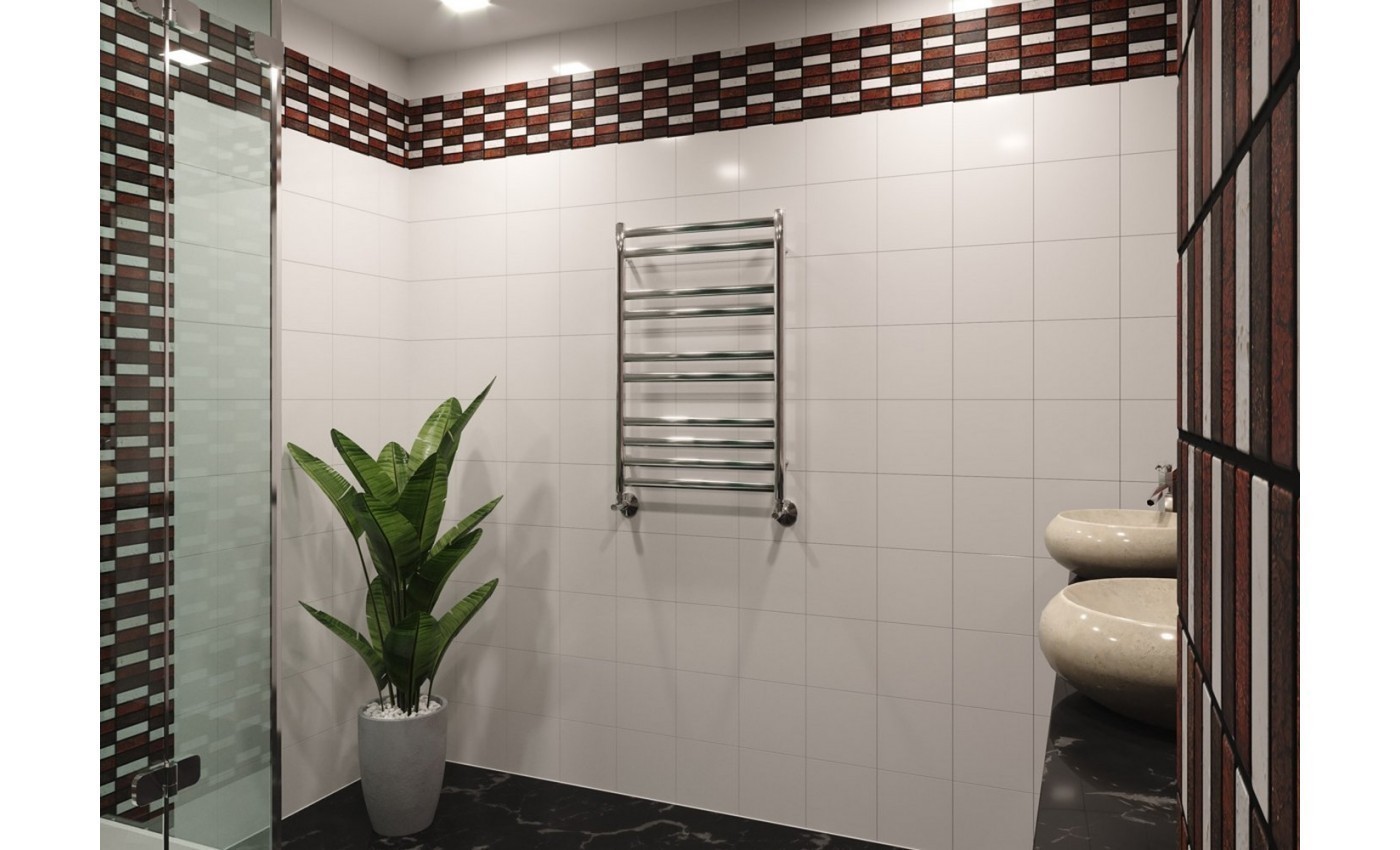 Приобрести lemark полотенцесушитель status п10 500x800 мм водяной, хром lm44810