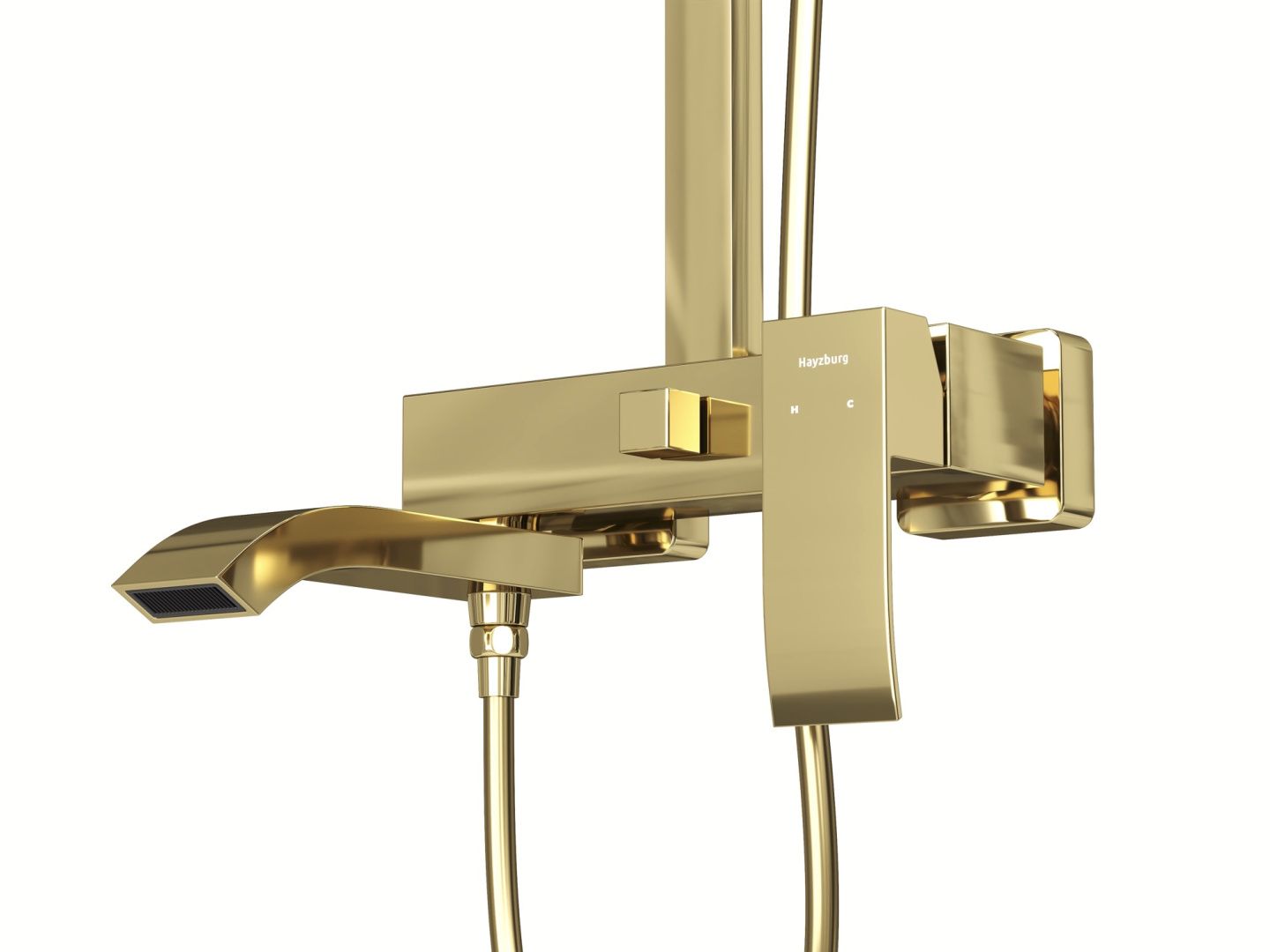 Приобрести hayzburg душеывая система, золото hb-3010go