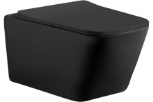 Aquanet Подвесной унитаз Rimless Tavr-W BL-103N-WHT black черный матовый