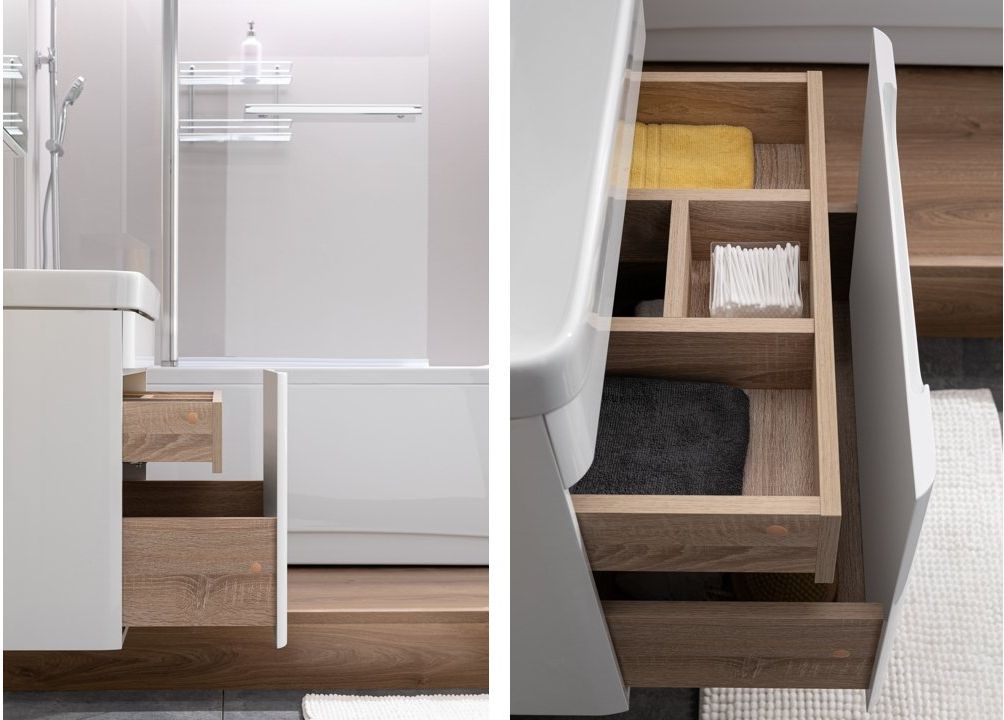 Приобрести aquanet тумба с раковиной софия 80 см, белая 00212587