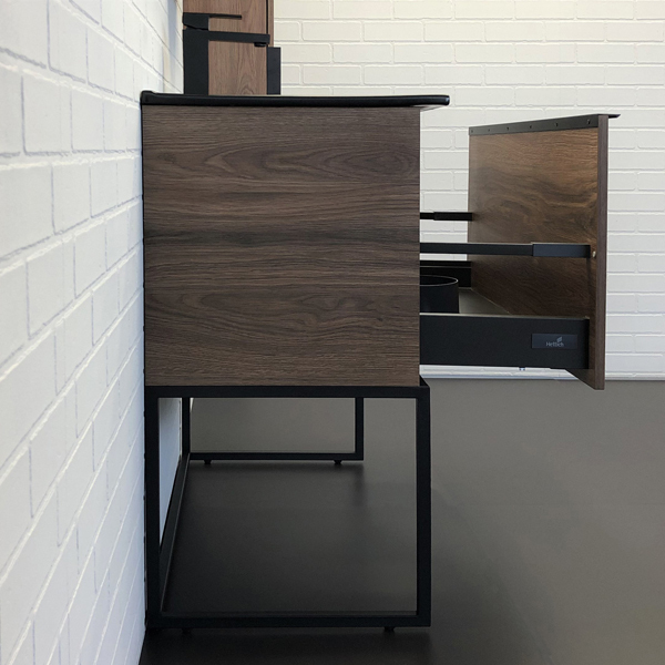 Приобрести сomforty тумба с раковиной "равенна лофт-90" дуб темно-коричневый