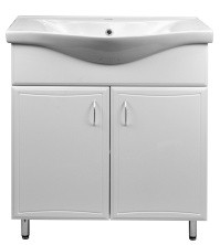 Loranto Тумба напольная с раковиной Коралл-60 60х85 см, белая (CS00070536)