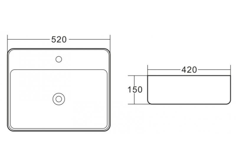 Приобрести раковина-чаша belbagno 52 см bb1367