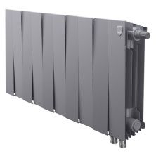 Royal Thermo Радиатор биметаллический Pianoforte 300 /Silver Satin ( серебристый ) VDR - 10 секц.