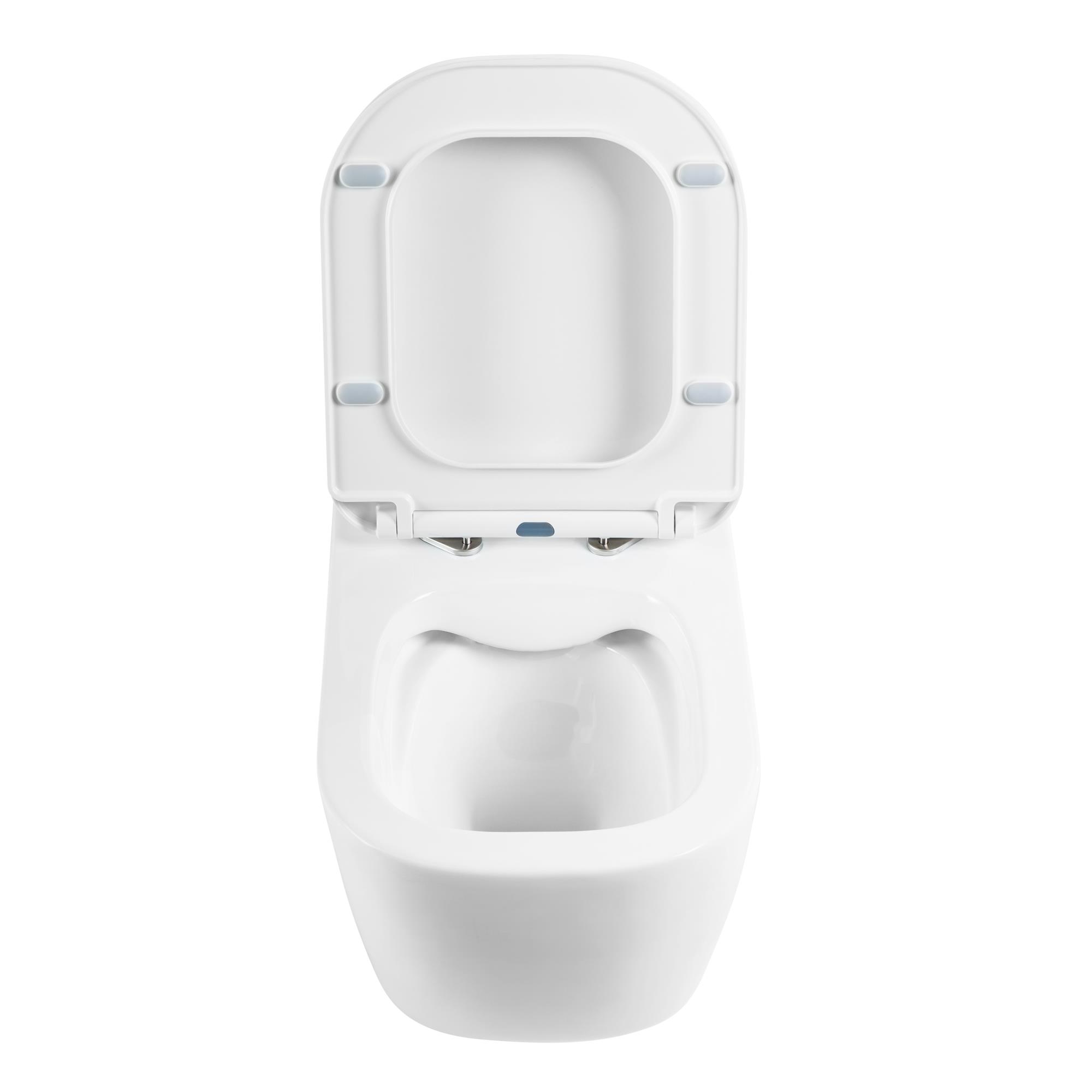 Приобрести belbagno унитаз безободковый подвесной genova с сиденьем дюропласт, микролифт, белый bb1102ch/bb1102sc