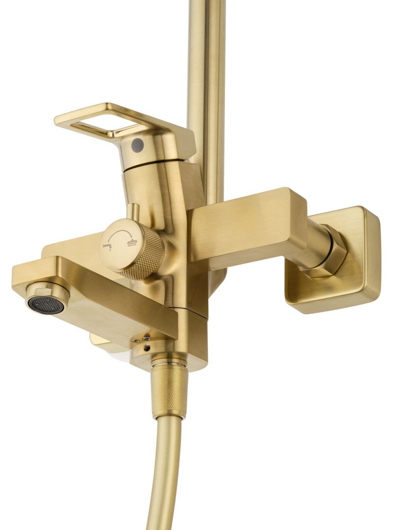 Приобрести душевая система wonzon & woghand frame, брашированное золото (ww-88739010-bg)