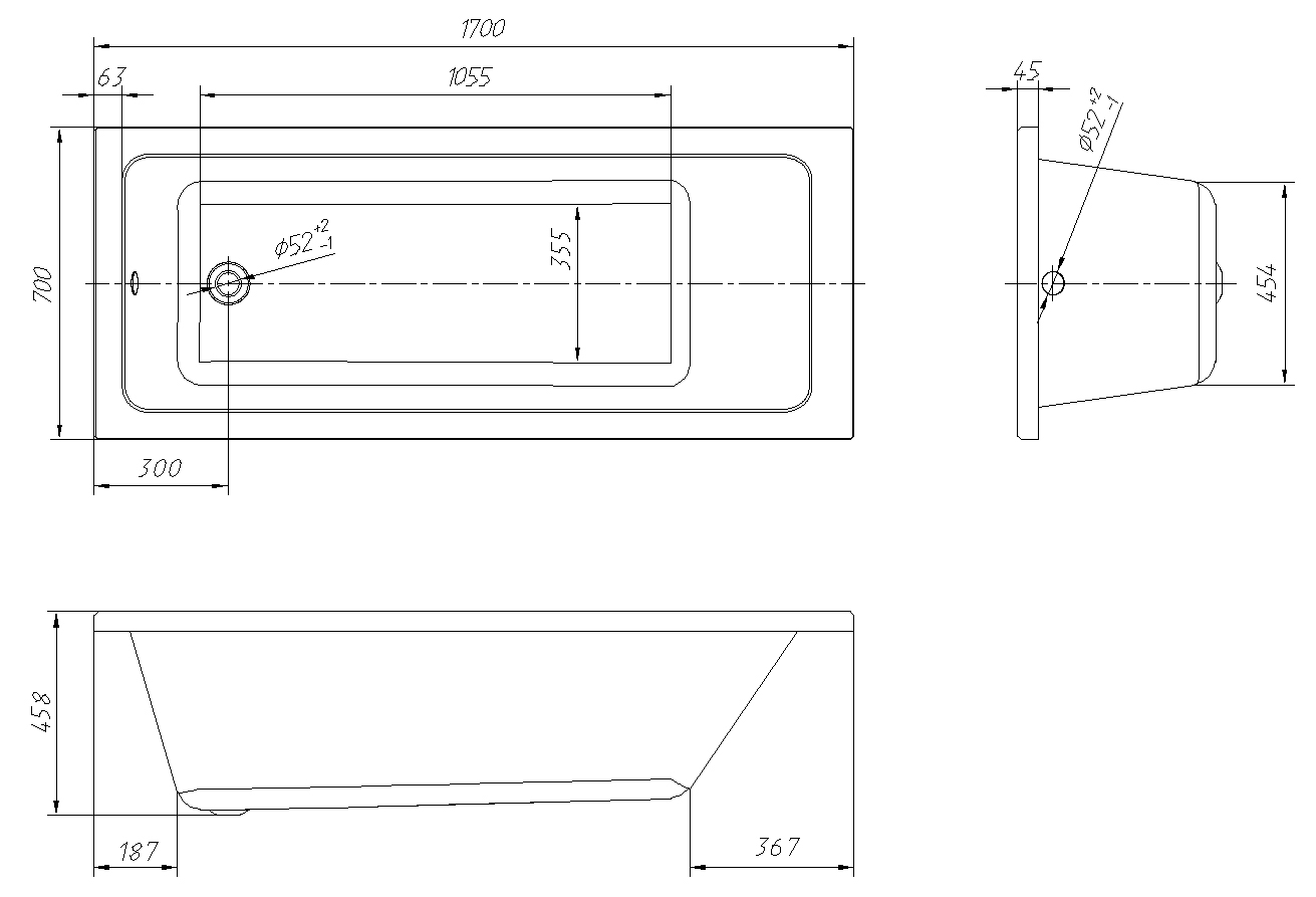 Приобрести loranto ванна акриловая, пристенная novaro la 170х70 см, белая (cs00078488)