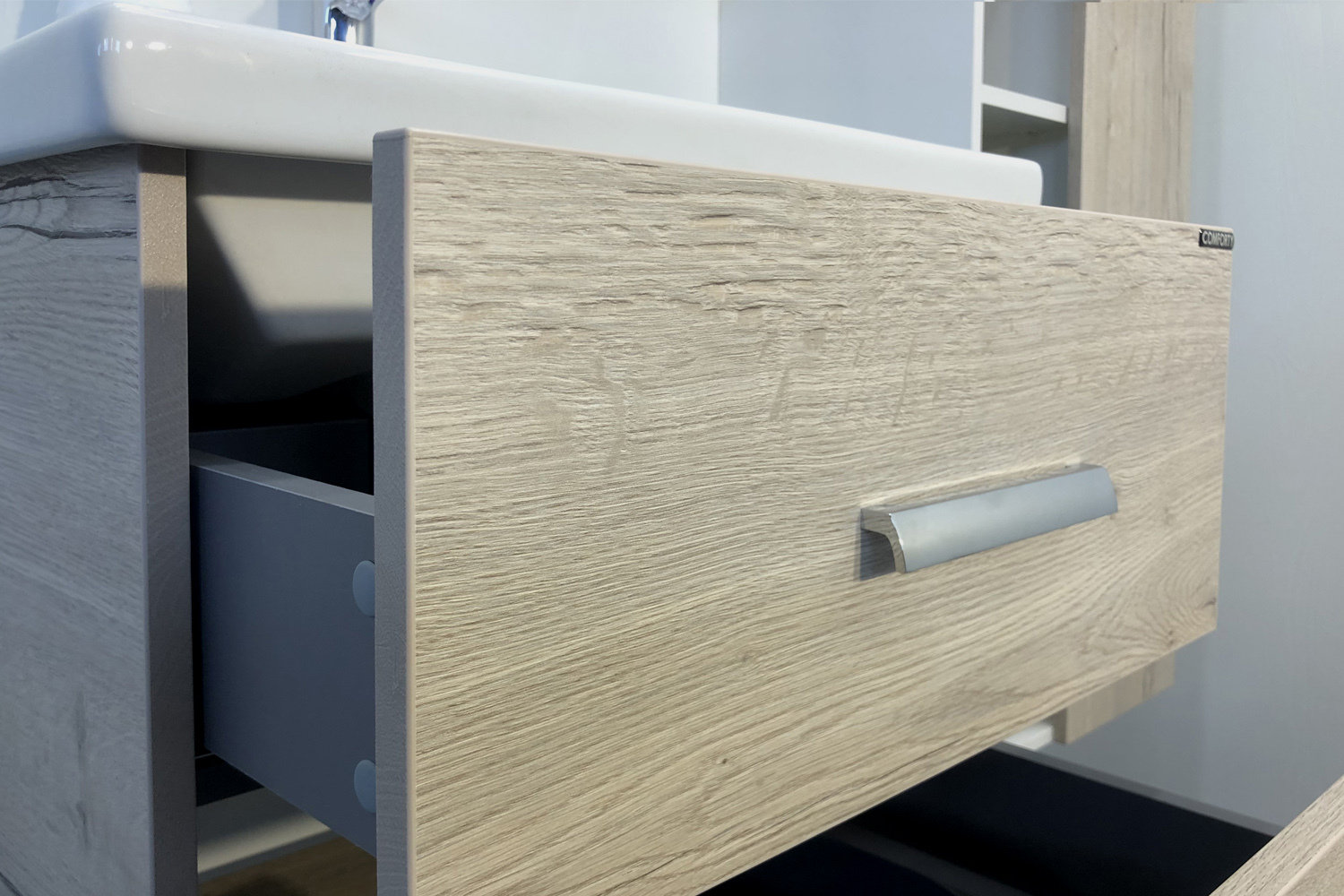 Приобрести сomforty тумба с раковиной "парма-60" дуб дымчатый