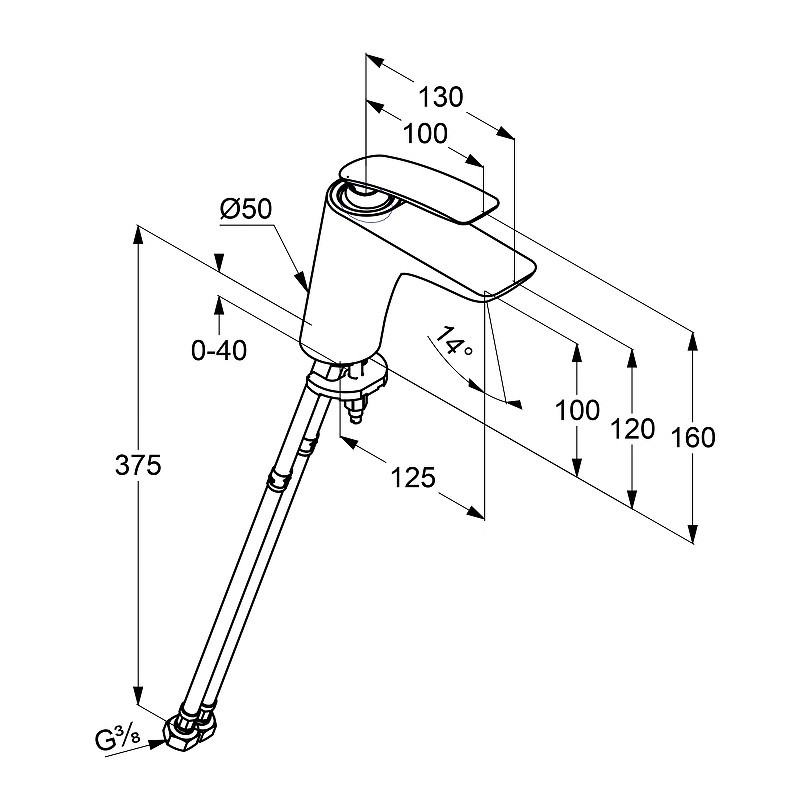 Приобрести kludi смеситель для раковины balance, 160мм, белый/хром 520269175
