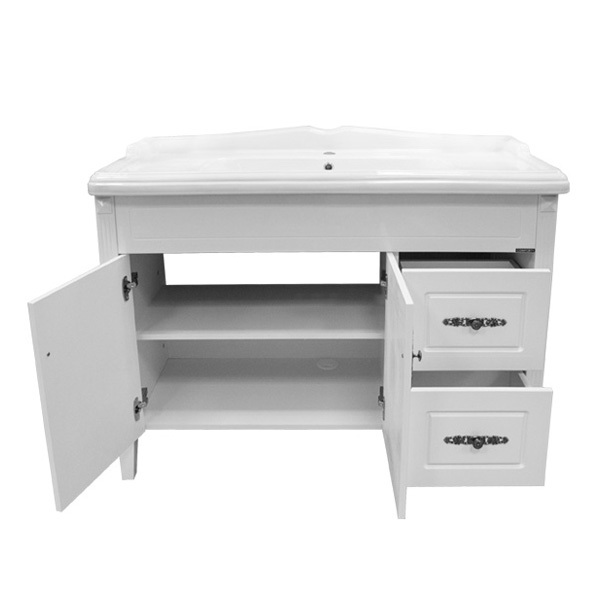 Приобрести сomforty тумба с раковиной "палермо-120" белый глянец