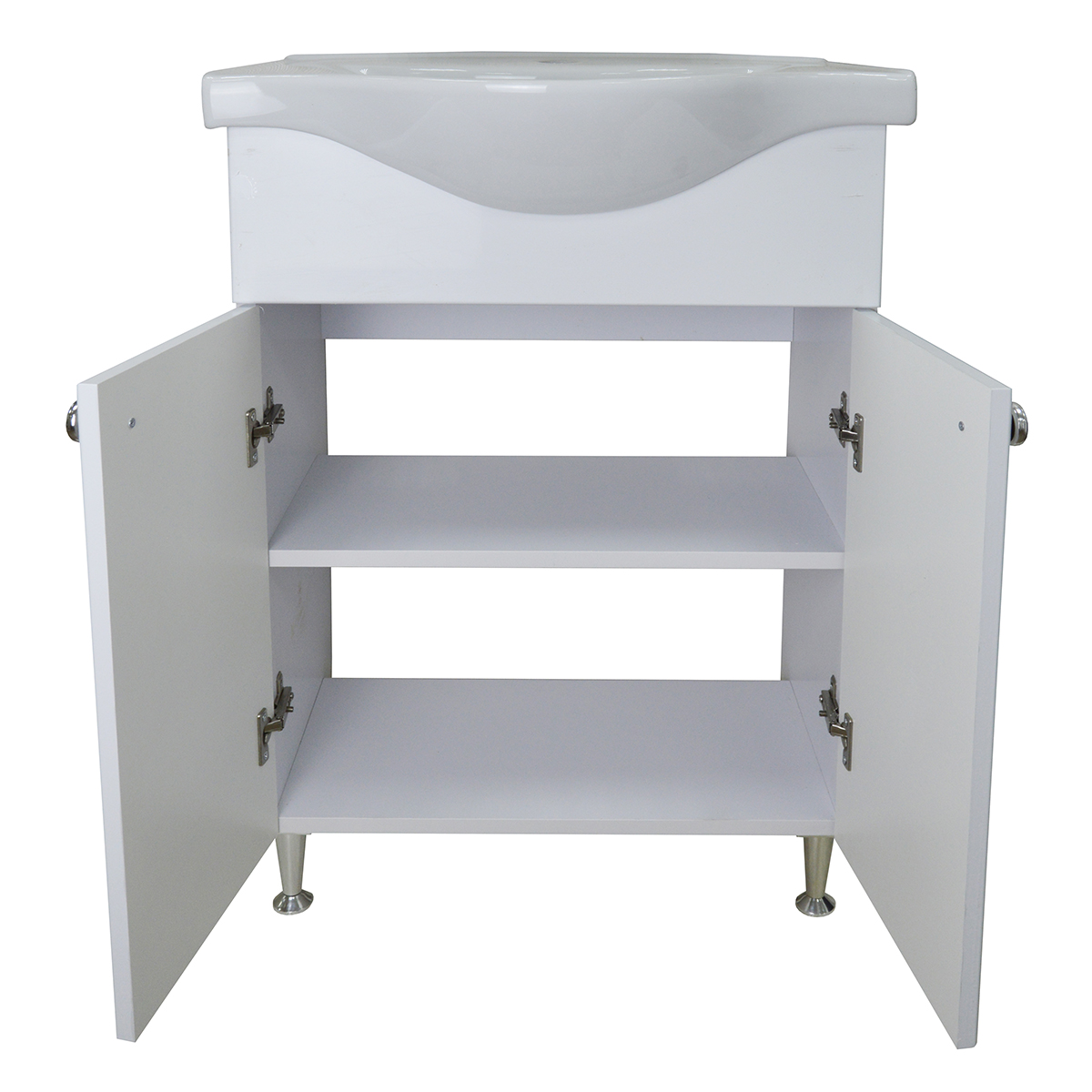 Приобрести loranto тумба напольная с раковиной моника new 50х82 см, белая (cs00071364)