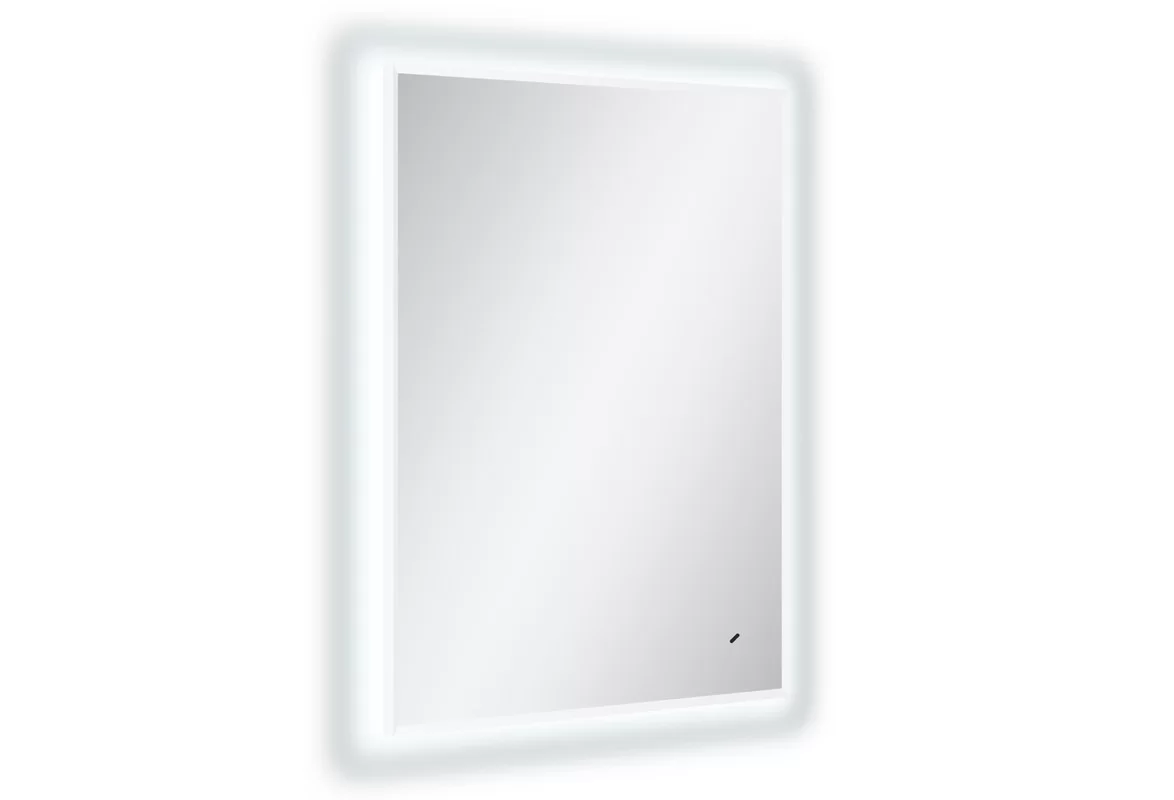 Приобрести continent зеркало с подсветкой meridian white 60х80 см, белое