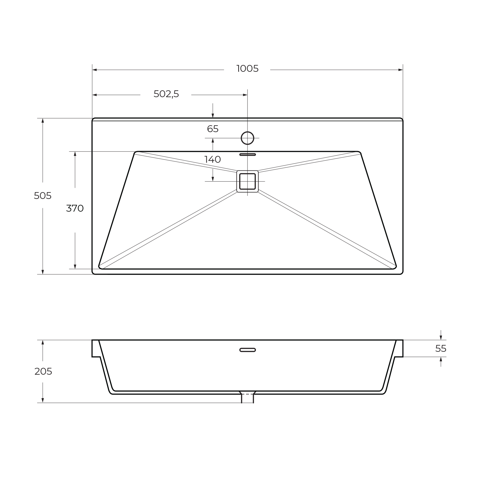 Приобрести cezares тумба подвесная с раковиной molveno 100 см nero, черная molveno-100-2c-so-nc