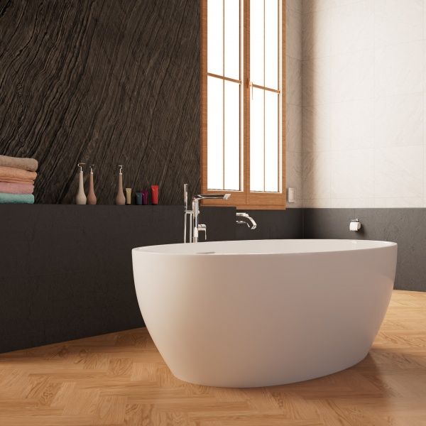 Приобрести frank акриловая ванна f6139 white,173х103 см, отдельностоящая