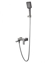 Смеситель для ванны с душем WONZON & WOGHAND CUBE 2.0, Темный графит (WW-88037068-BGM)