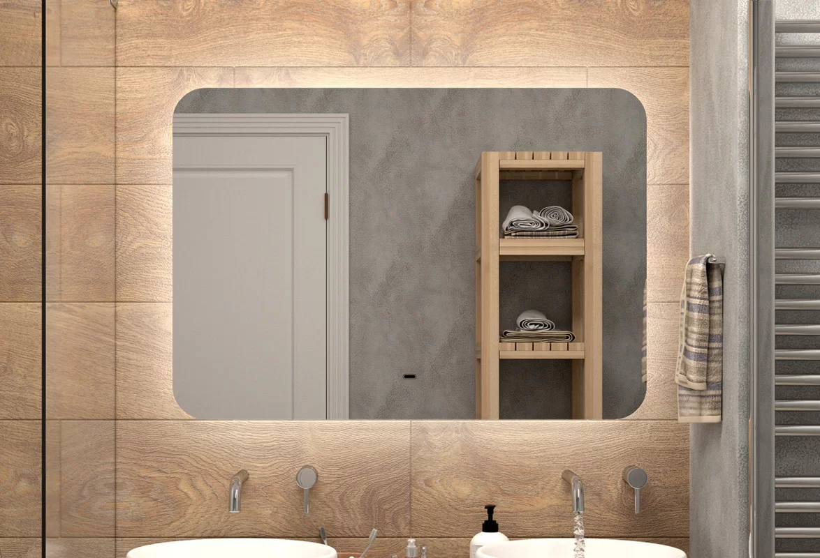 Приобрести continent зеркало с подсветкой burzhe 100х70 см, белое