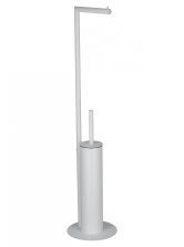 Туалетный ершик в комплекте с держателем туалетной бумаги WONZON & WOGHAND, Белый матовый (WW-V4602-MW)