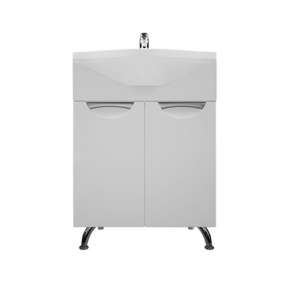 Приобрести mirsant тумба напольная камилла 60 см с раковиной байкал 60, белая ут000004925