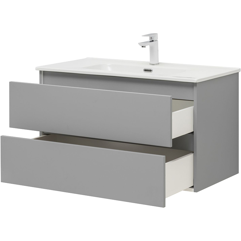 Приобрести aquanet тумба с раковиной вега 90 см, мисти грин