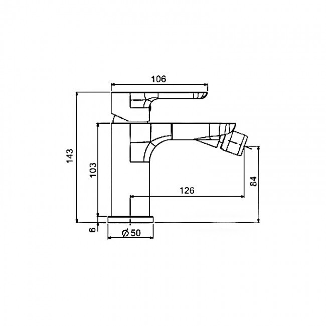 Приобрести gappo смеситель для биде g5048, белый\хром 90376