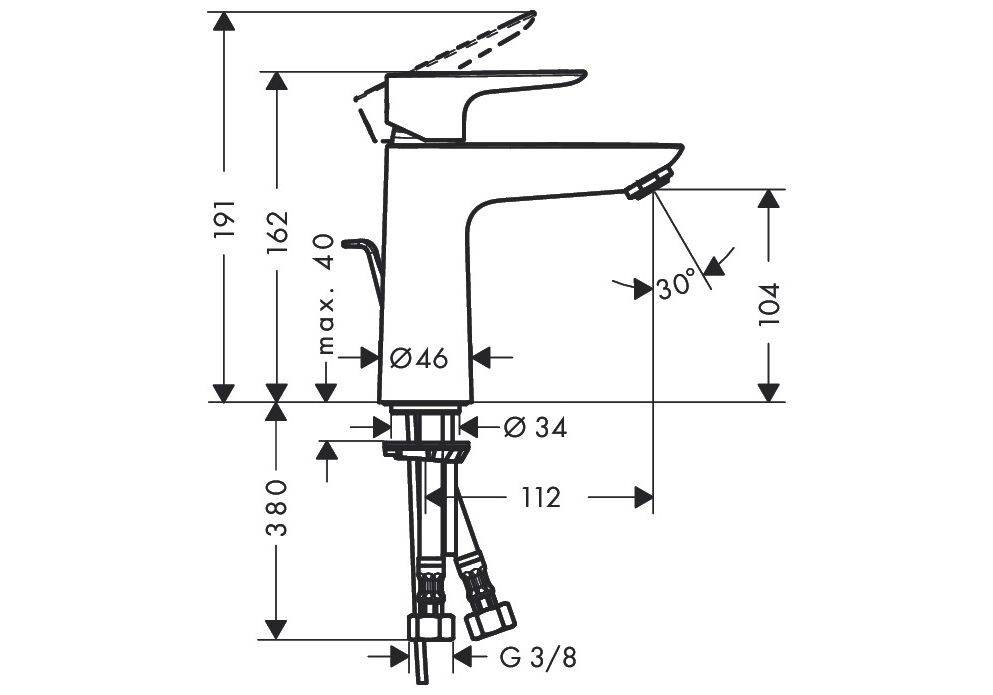 Приобрести витрина №18 (внизу) 71710000 hg talis e 110 смеситель д/раковины