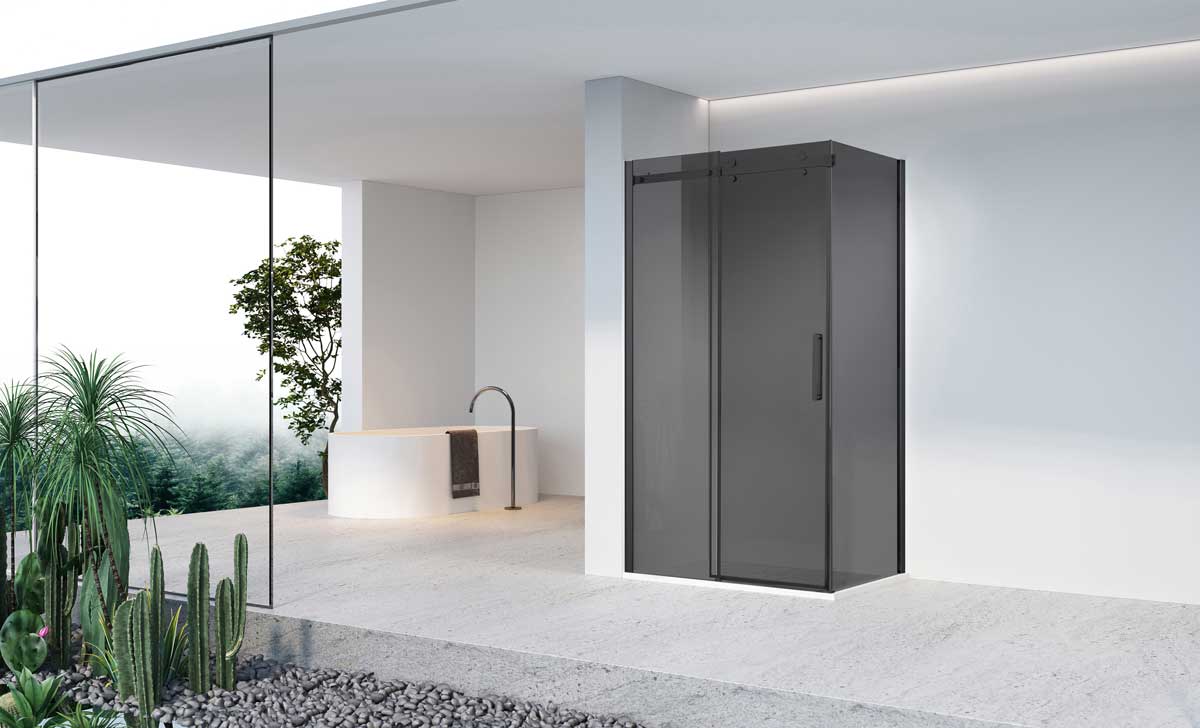 Приобрести vincea душевое ограждение como-n 120х90 см, тонированное, черная vsr-4cn9012cgb