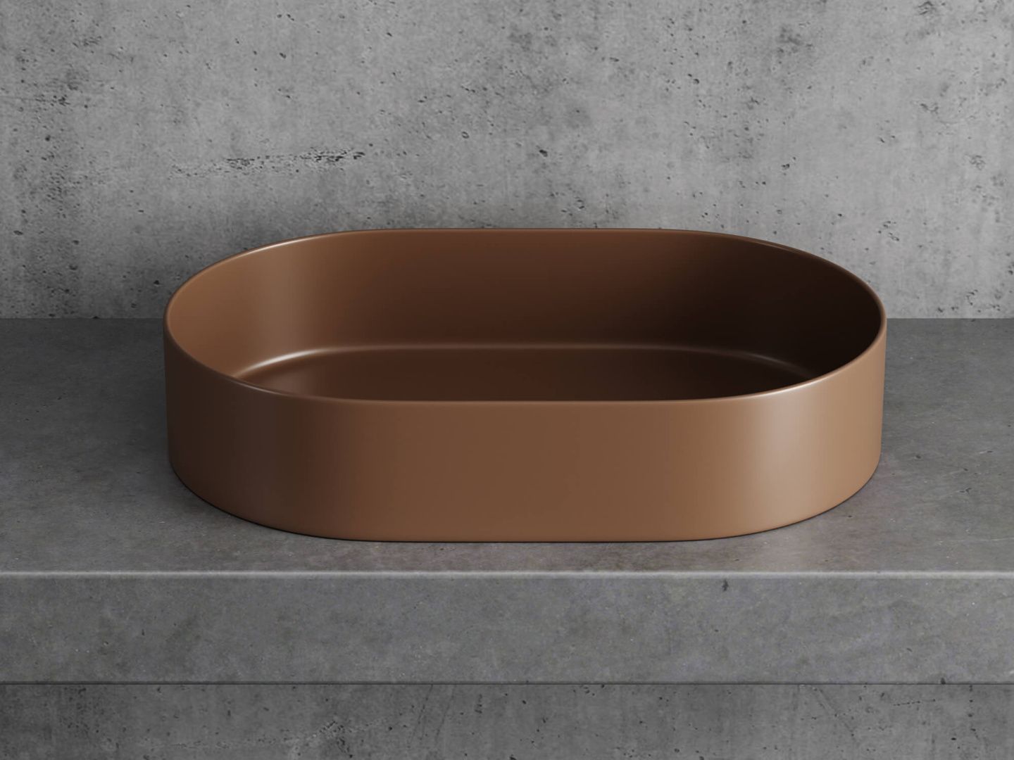 Приобрести hayzburg накладная раковина чаша 60х38 см, кофеин матовая hb-0036mdb