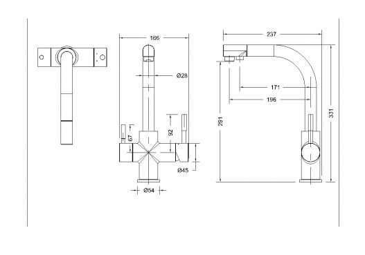 Приобрести смеситель для кухни bravat palace f729261cp-rus