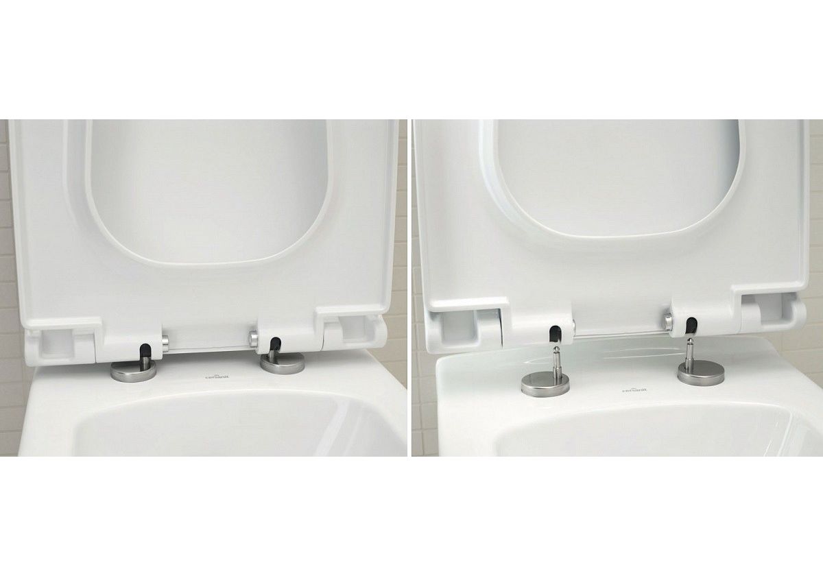 Приобрести напольный унитаз-компакт cersanit city clean on 011 + крышка с микролифтом